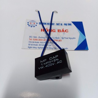 10 tụ điện 1mf 400vac - dùng cho quạt và thiết bị điện khác