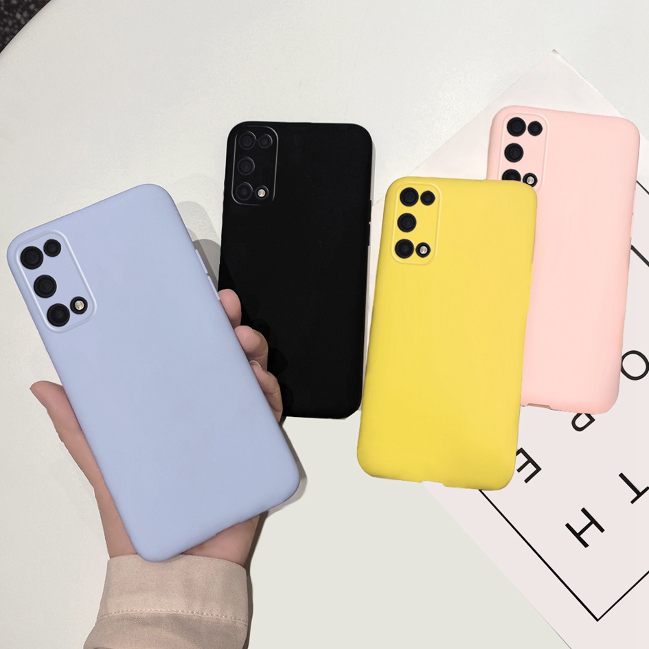 OPPO Ốp Điện Thoại Mềm Chống Sốc Màu Kẹo Cho Realme V5 Q2 Realme7 5G K7X Realme Narzo30 Pro 5G Realme 7 5G RMX2111