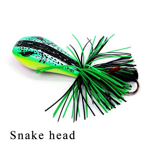 Mồi giả câu lure cá lóc, Nhái hơi Thunder Frog Snake head( đầu rắn) 9g siêu nhậy