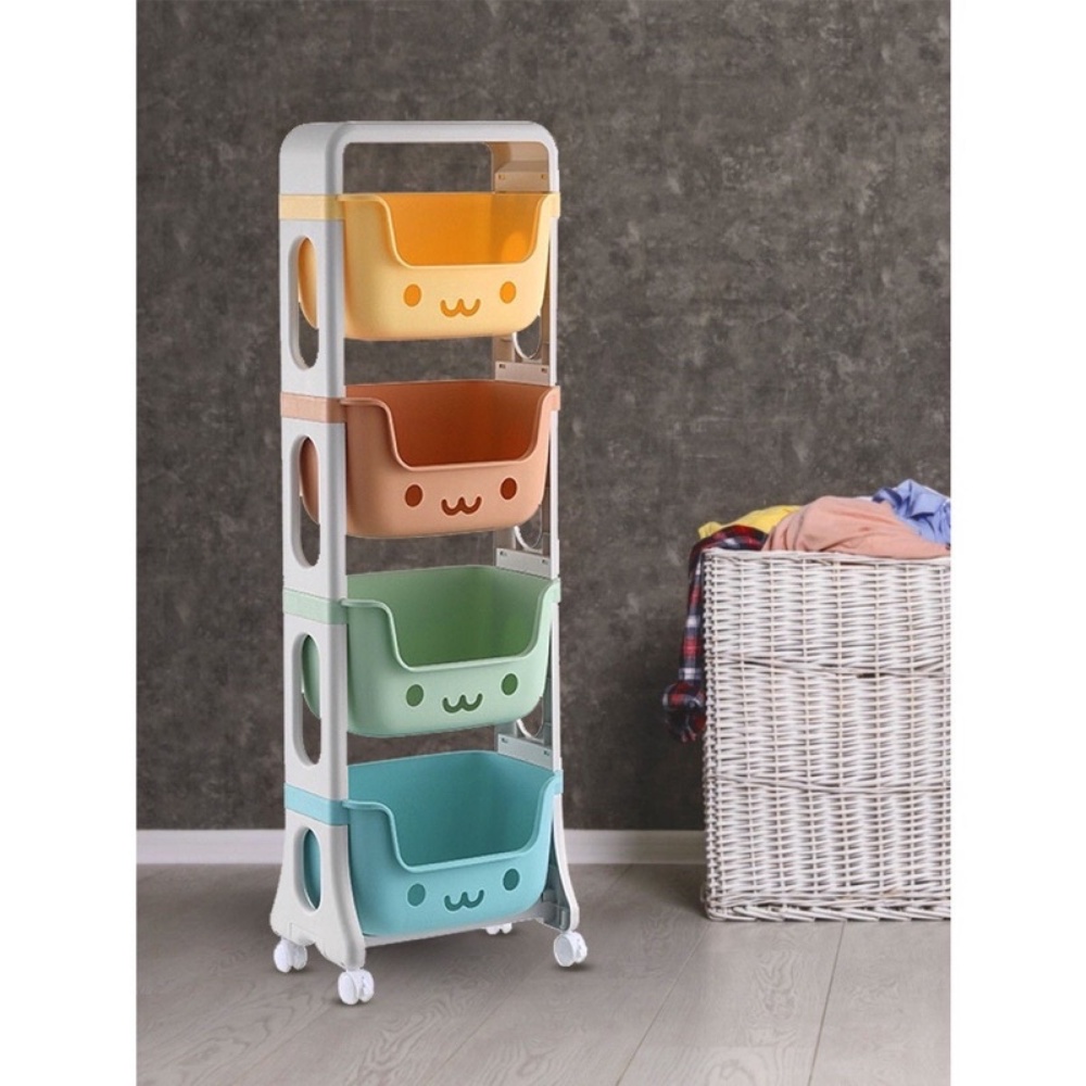 Kệ đựng đồ cao cấp hokori có bánh xe di chuyển dễ dàng 5576