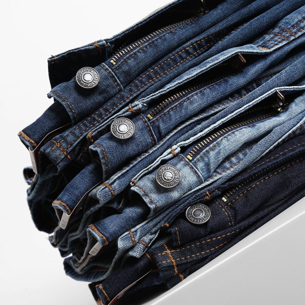 Quần short jeans nam LEVI 4 màu trơn form suông thoải mái - shop LA STORE