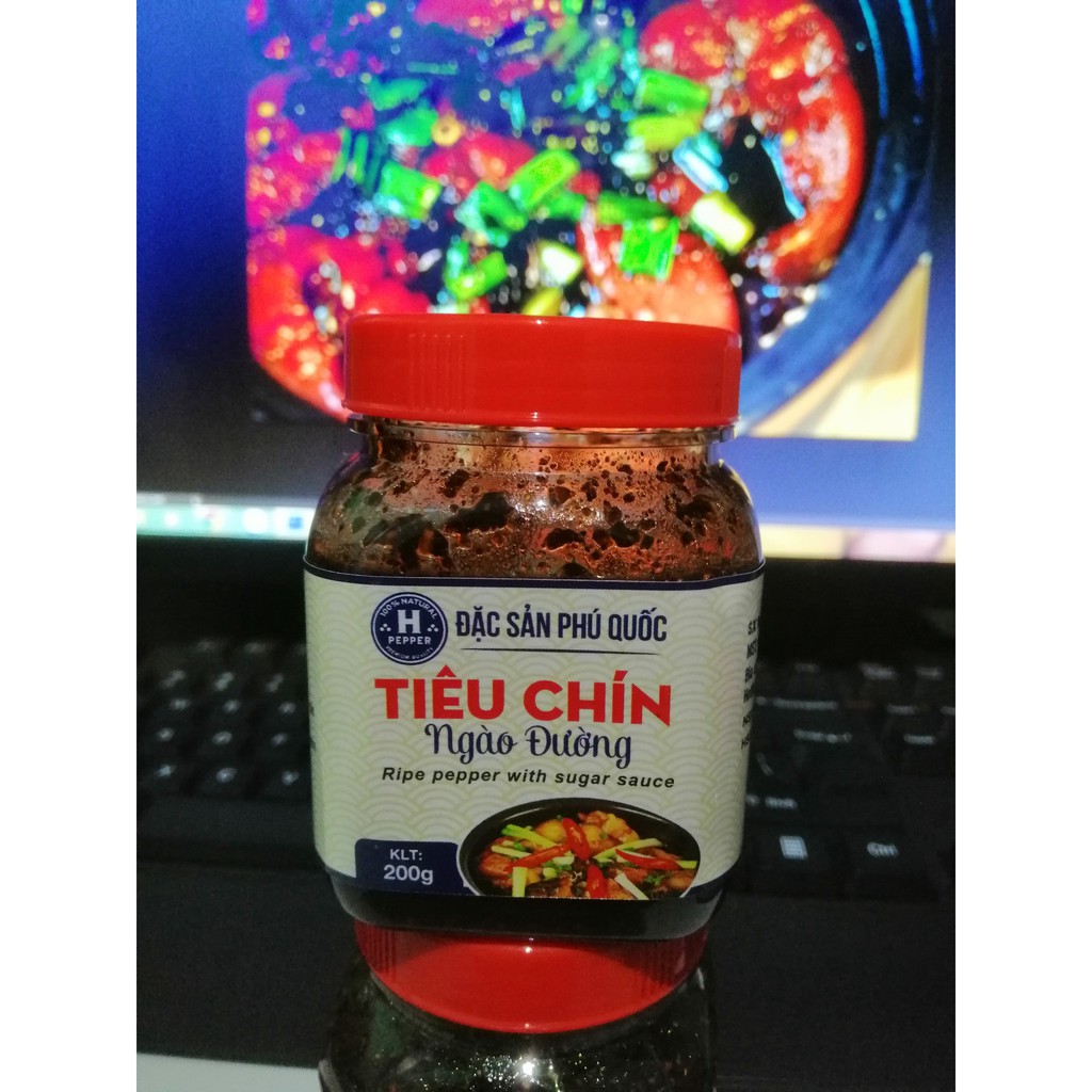 Tiêu chín ngào đường - H Pepper - Hộp 200g - Đặc sản Phú Quốc