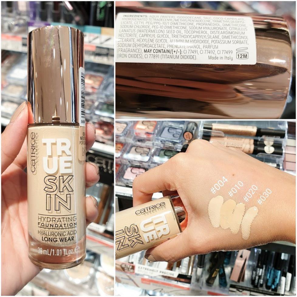 Kem nền mới nhất của Catrice True Skin Hydrating Foundation Tone 020 Warm Beige