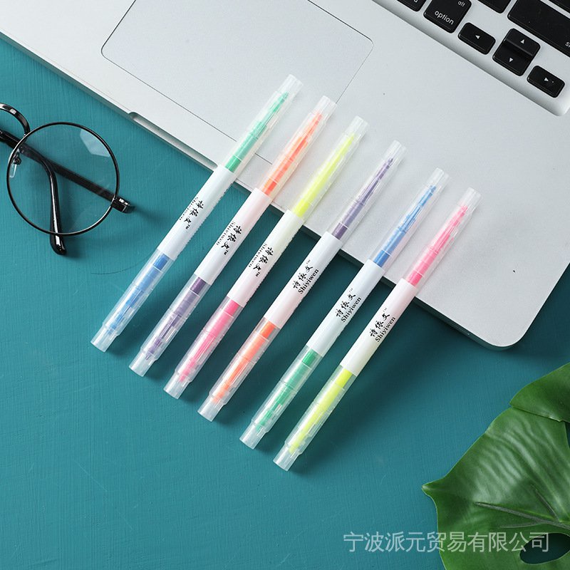 Bút Đánh Dấu Hai Đầu Hai Đầu Màu Sắc Ngọt Ngào Cho Học Sinh