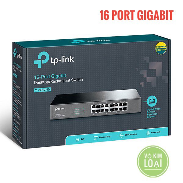 Bộ Chia Mạng 16 Cổng Giga TP-Link TL-SG1016D Vỏ Kim Loại - Switch 16 Port Gigabit 10/100/1000