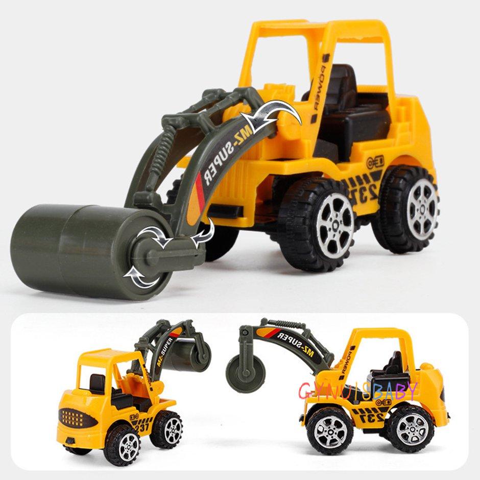 Boy Toy Car Excavator Color Random Child Inertia Model Engineering Car