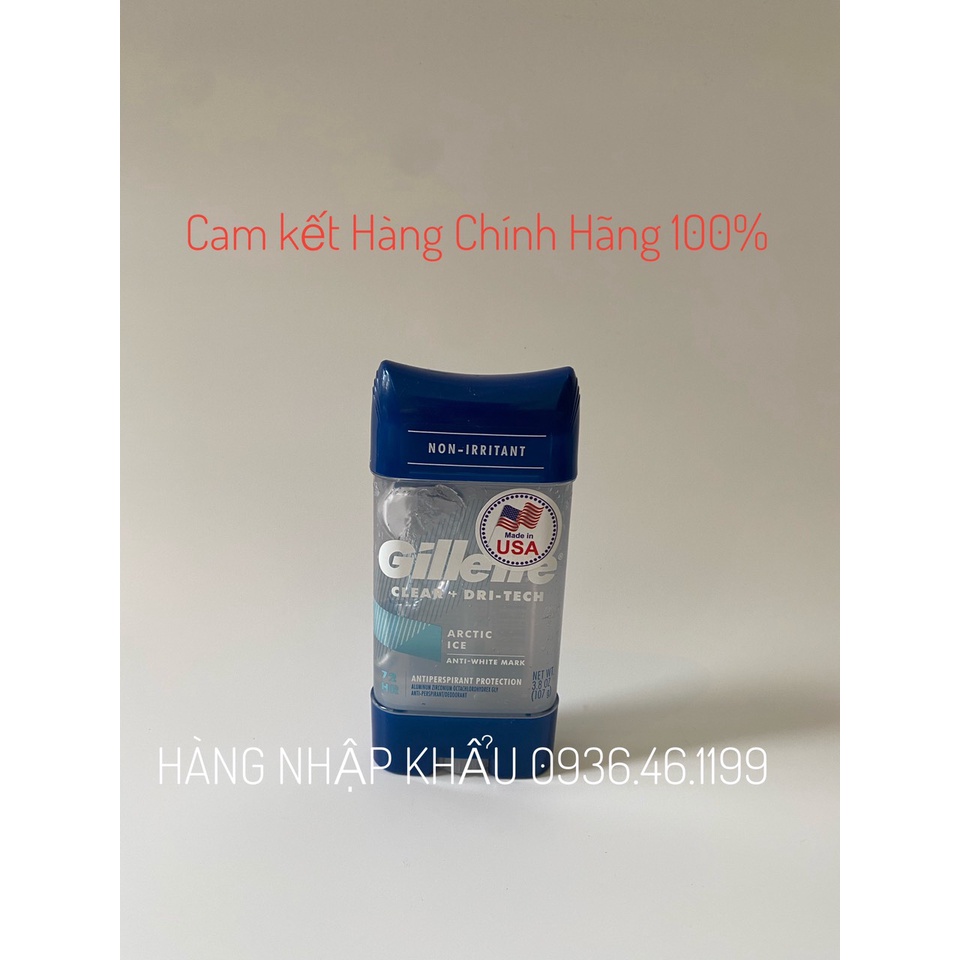 [Mẫu Mới nhất] [Chính hãng] Gel Lăn khử mùi 72giờ siêu thơm nam Gillette Clear Mỹ-107gam