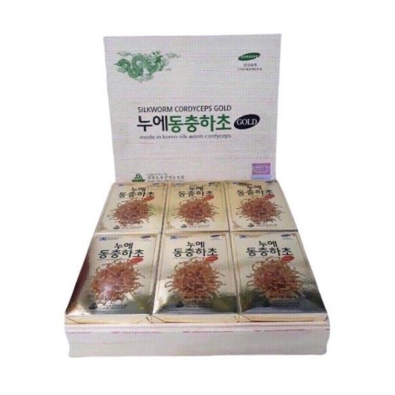 ĐÔNG TRÙNG HẠ THẢO Kanghwa Hộp Gỗ 60 gói Hàn quốc