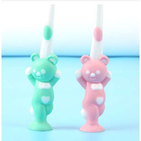 Bán lẻ bàn chải đánh răng có đế hút chân không hình thú ngộ nghĩnh cho bé ( mẫu mới )