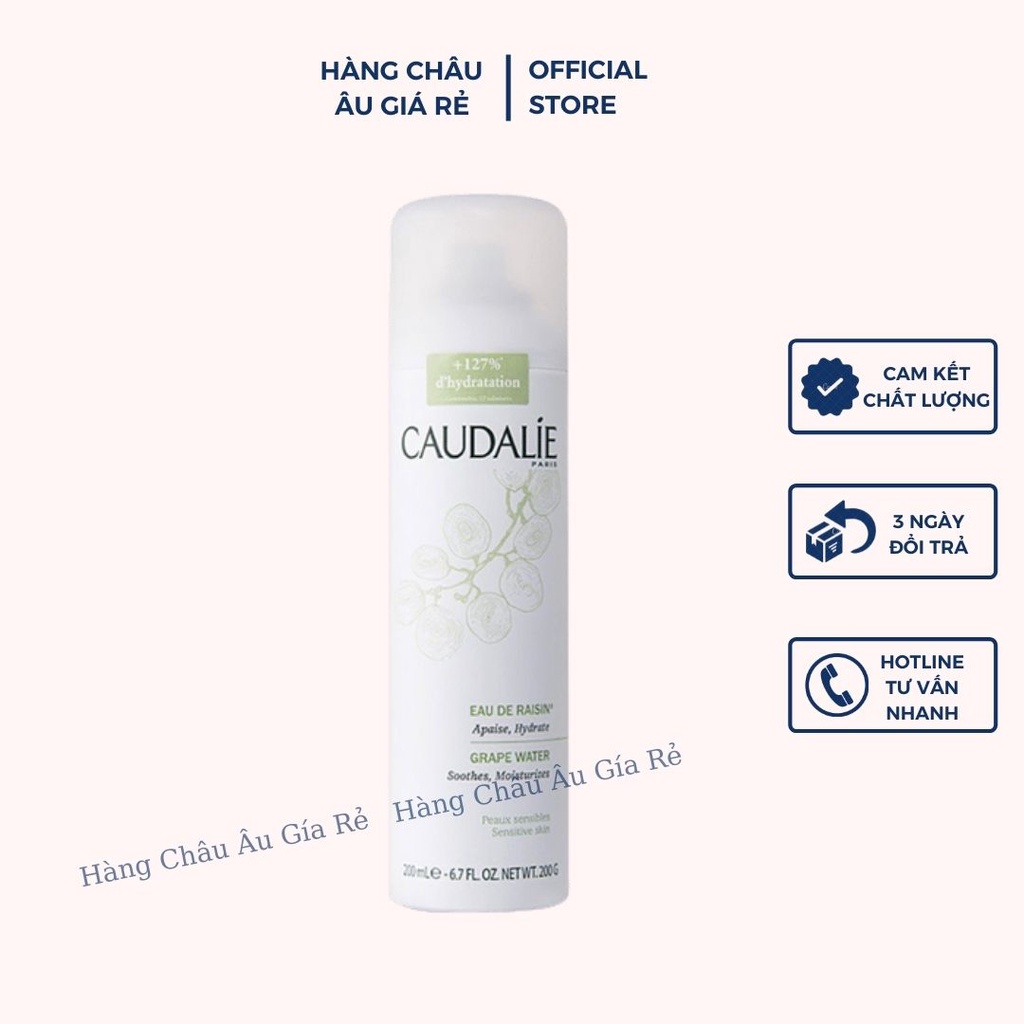 Xịt Khoáng Caudalie Tinh Chất Nho Thơm Mát, Giảm Khô Da Do Mất Nước, Dung Tích 200ml