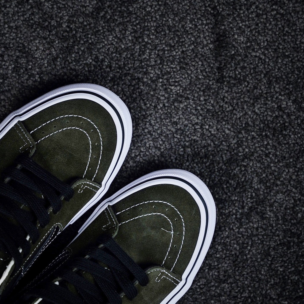 Giày Trượt Ván Chuyên Nghiệp VANS SKATE GROSSO MID PRO Midnight Màu Xanh Lá Phong Cách Retro Đường Phố 1692