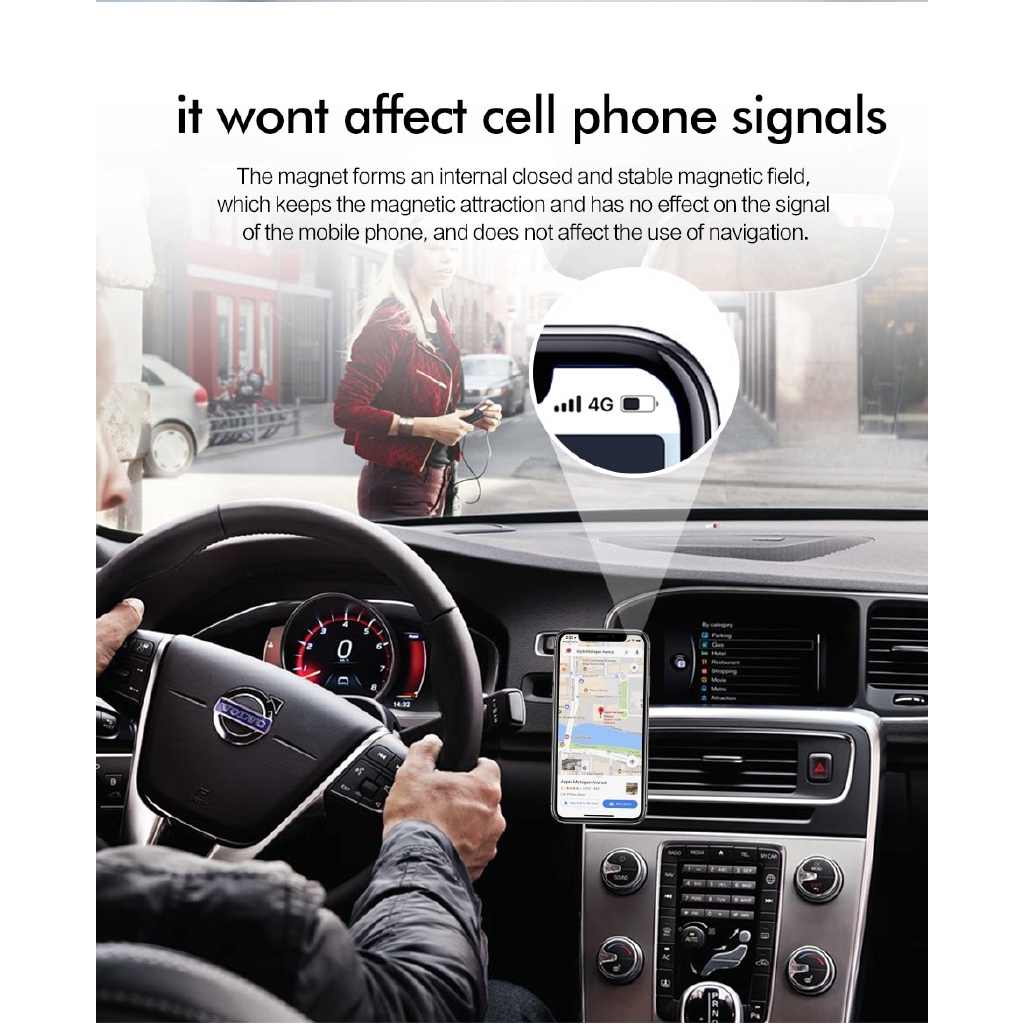 Giá đỡ điện thoại dạng nam châm đa năng tiện lợi cho xe ô tô