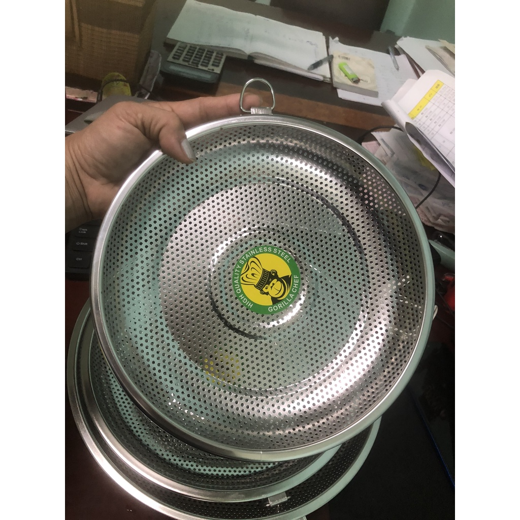 Rá dĩa lọc inox cao cấp GORILLA nhiều kích cỡ