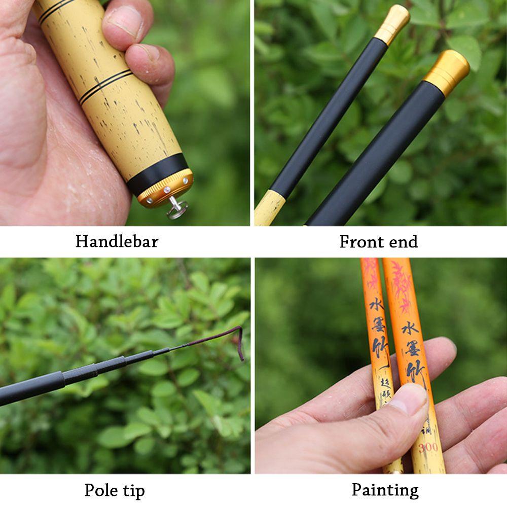 MUVAKO Cần Câu Cá Bằng Sợi Carbon Cao Cấp