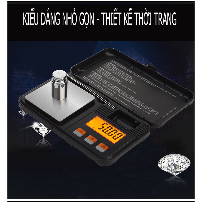 Cân tiểu ly điện tử mini trang sức KHALIK CX-298 độ chính xác cực cao 0.01g - Đạt chứng chỉ chất lượng