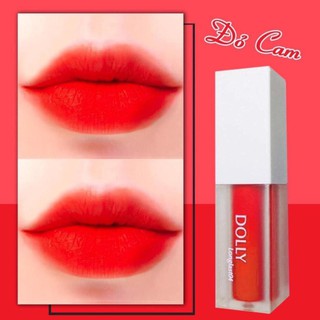 [Đỏ Cam] - Son Kem Dolly Không Chì Đỏ Cam  (tách set )