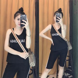 Sét Bộ Thun Cotton Hè ( áo sát nách quần lửng)