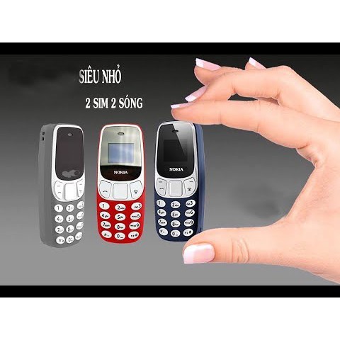 Điện thoại Mini 3310 (2 Sim + 1 Khe Thẻ Nhớ) - Có thể thay đổi giọng nói khi đàm thoại