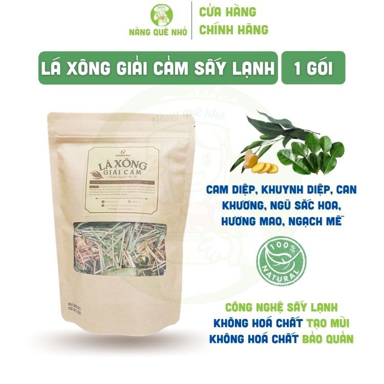 Lá Xông Giải Cảm The Moshav Farm Sấy lạnh Tăng Sức Đề Kháng