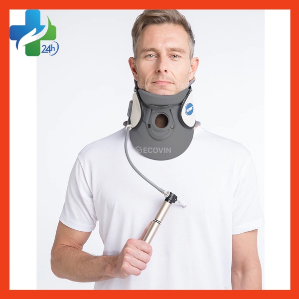 Đai Hơi Kéo Dãn Cổ, Nẹp Cố Định Cổ LEAMAI, Dành Cho Người Thoát Vị Đĩa Đệm, Thoái Hóa Đốt Sống Cổ LEAMAI CO2