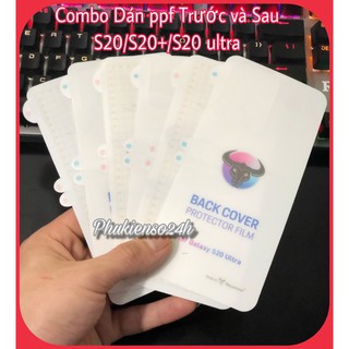 Dán PPF Chống trầy xước Mặt Trước Và Mặt Sau Cho Samsung S20 / S20 plus / S20 ultra