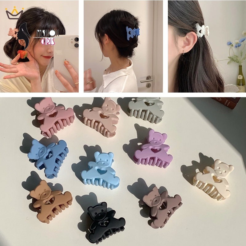 Kẹp tóc hình gấu dễ thương phong cách Hàn Quốc thời trang cho nữ MM YUE
