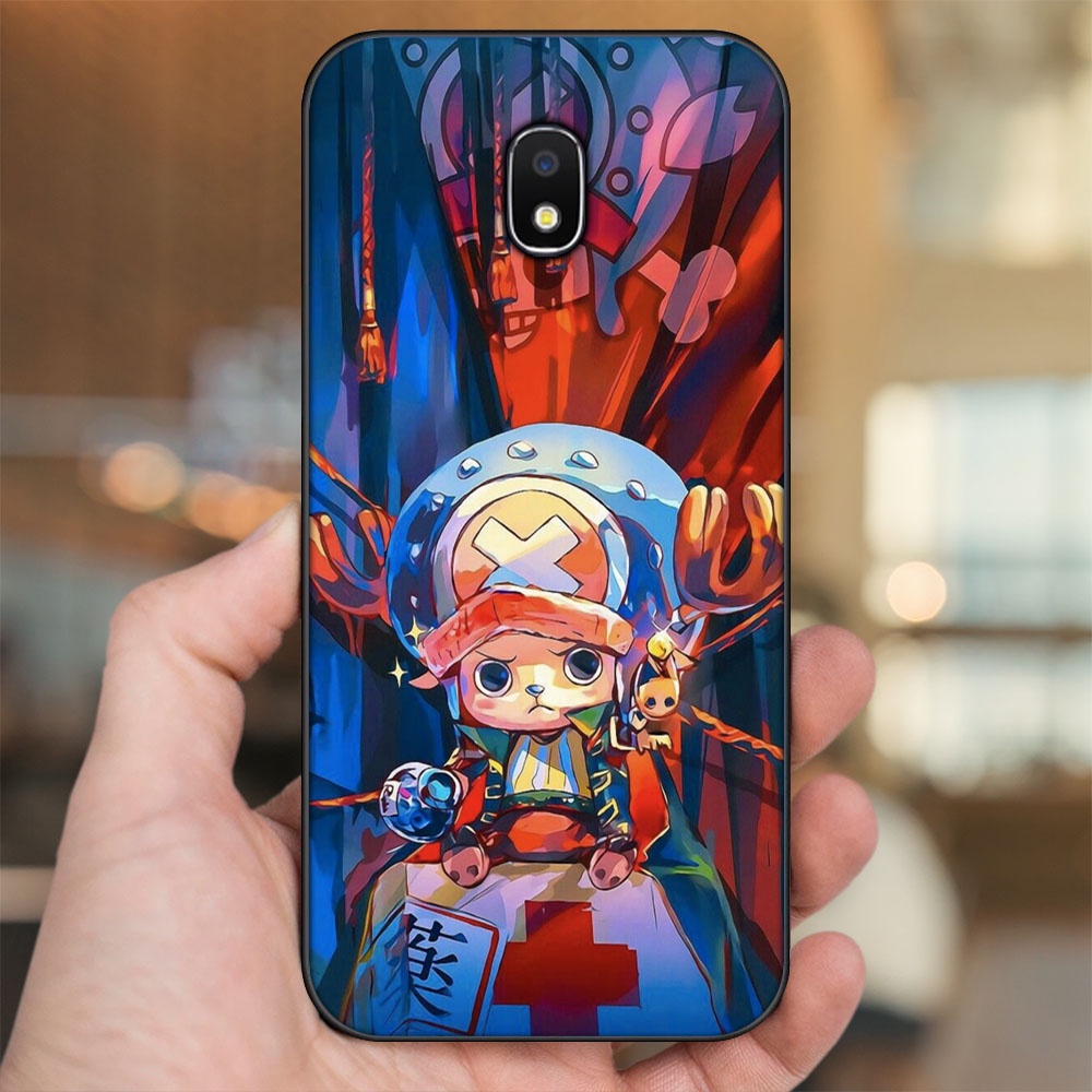 Ốp lưng Samsung J3 Pro, J5 2017, J5 Pro, J7 Pro viền đen in hình Chopper One Piece Đảo Hải Tặc