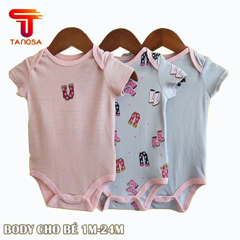 Bộ Bodysuit Cho Bé Trai Và Bé Gái 0-14kg Hàng Body