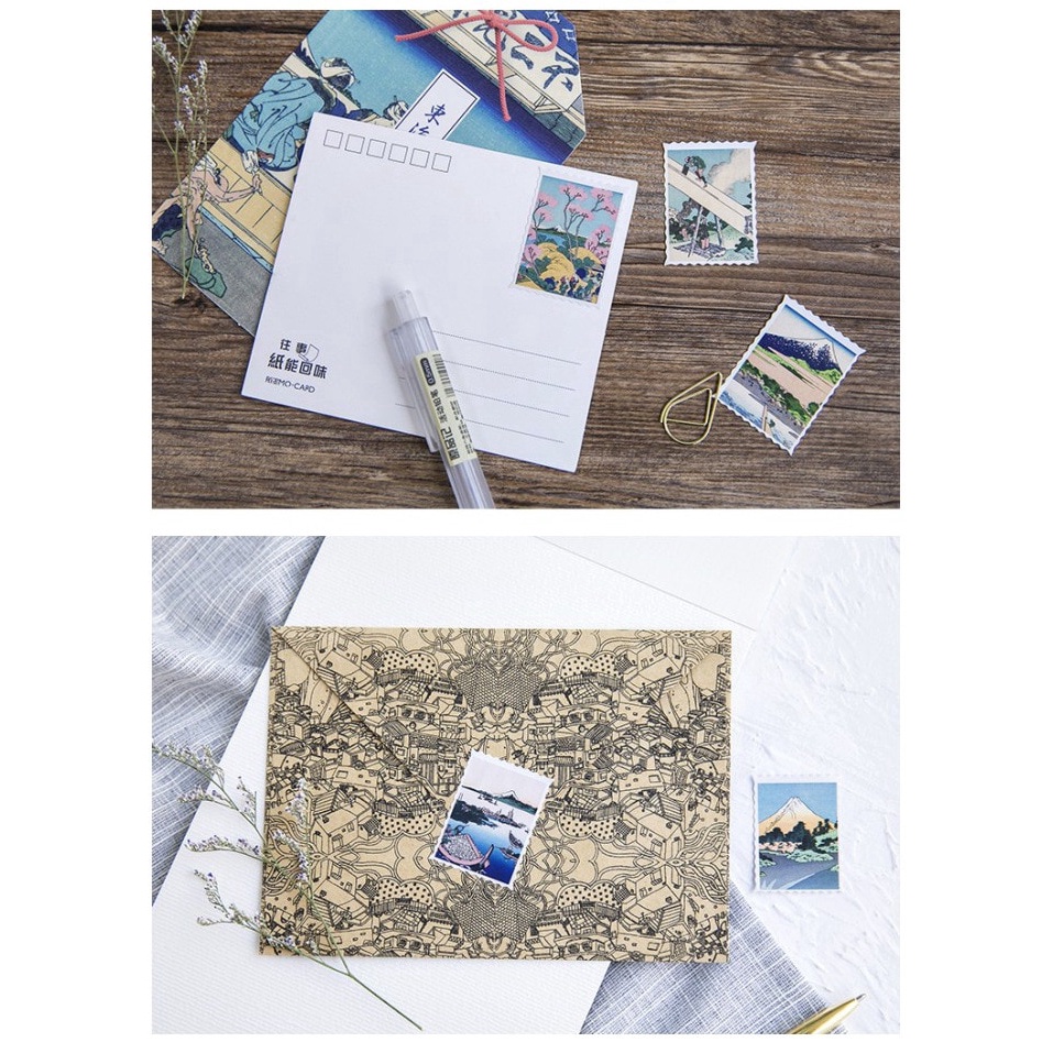 Set 46 Tờ Miếng Dán Trang Trí Sổ Tay Hình Dễ Thương