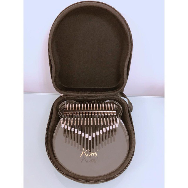 Đàn kalimba 17 phím trong suốt nguyên khối Mahagony KIMI000012