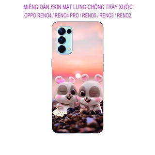 Miếng Dán Skin OPPO Reno 5 / Reno 4 / Reno 4pro / Reno 3 / Reno 2 / Reno 2F, Hình ảnh sắt nét chống trầy xước