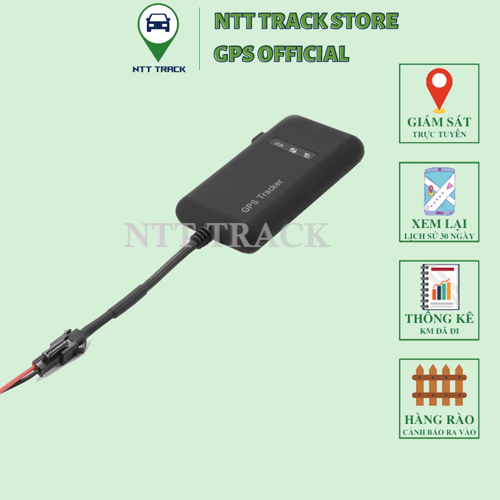 Định vị xe máy ô tô định vị không dây NTT Track