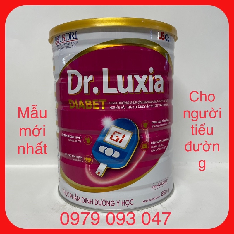 Sữa bột DR Luxia DIABET ( Giải pháp cho người tiểu đường ) lon 900g date: 01/2024