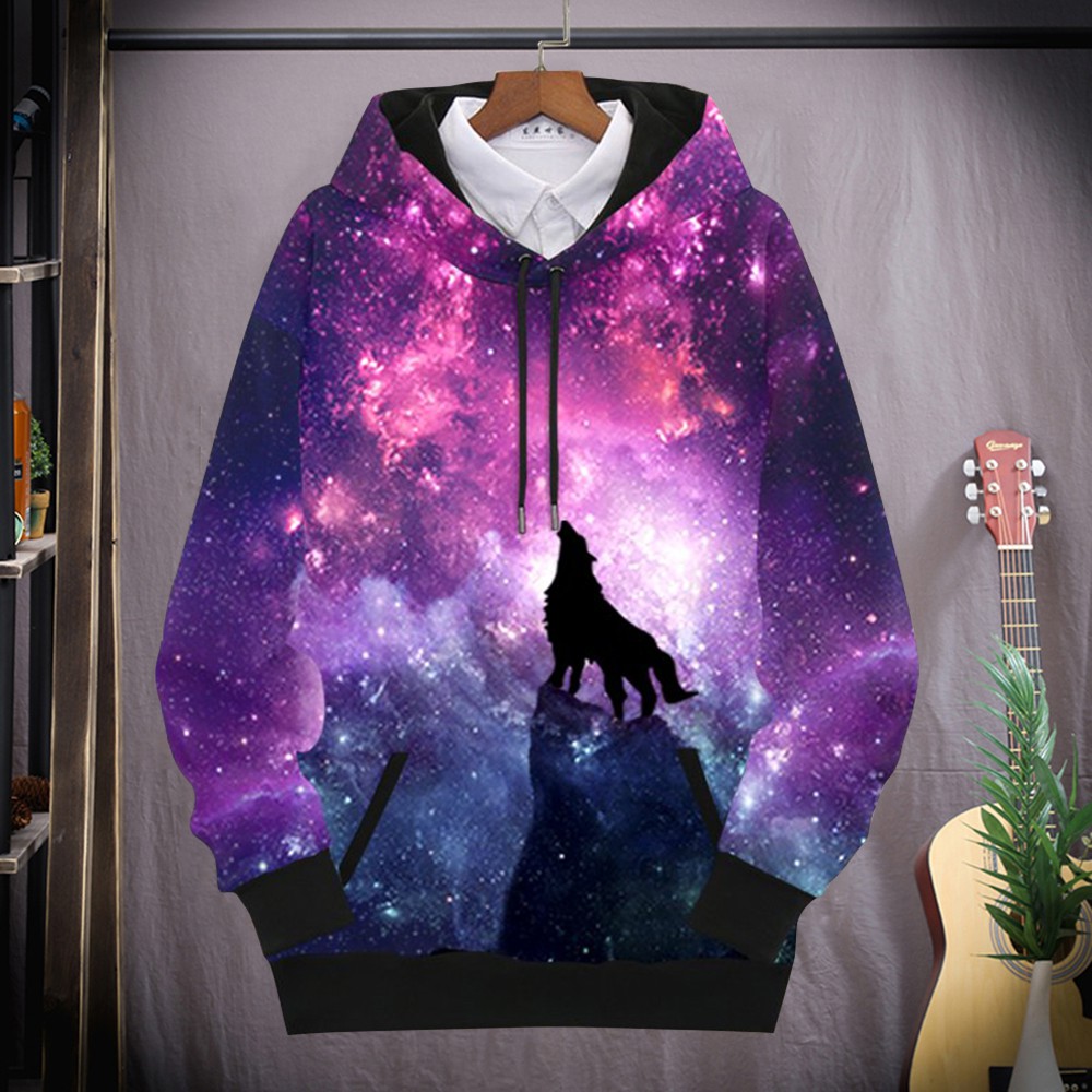 Áo Hoodies Nỉ Nam Nữ In Hình 3D Động Vật Sói – Hươu Độc Đáo ZENKODLMEN AO TOP NAM 90000154 | BigBuy360 - bigbuy360.vn