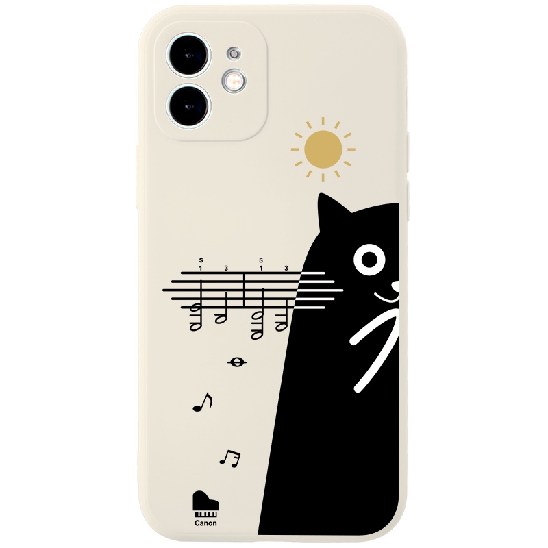 Ốp lưng JURSUE mềm hoạt hình cặp đôi dễ thương đẹp cho iPhone 13 12 11 Pro Max SE 2020 X XR XS ip 8 7 6 6S Plus kute Y86