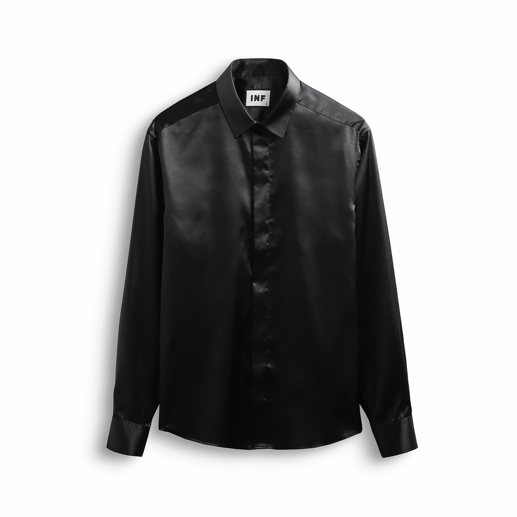 Áo Sơ Mi Nam INF Satin Silk S5 , Chất Vải Cotton Lụa Cao Cấp , SM005622, SOMEHOW | BigBuy360 - bigbuy360.vn