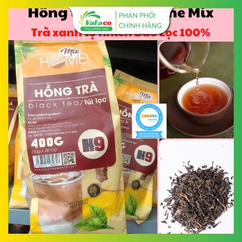 Hồng Trà Túi Lọc Home Mix 400g (40 túi x 10gr) - Trà đen, hồng trà sữa, hồng trà nấu trà sữa ngon hơn tân nam bắc delite