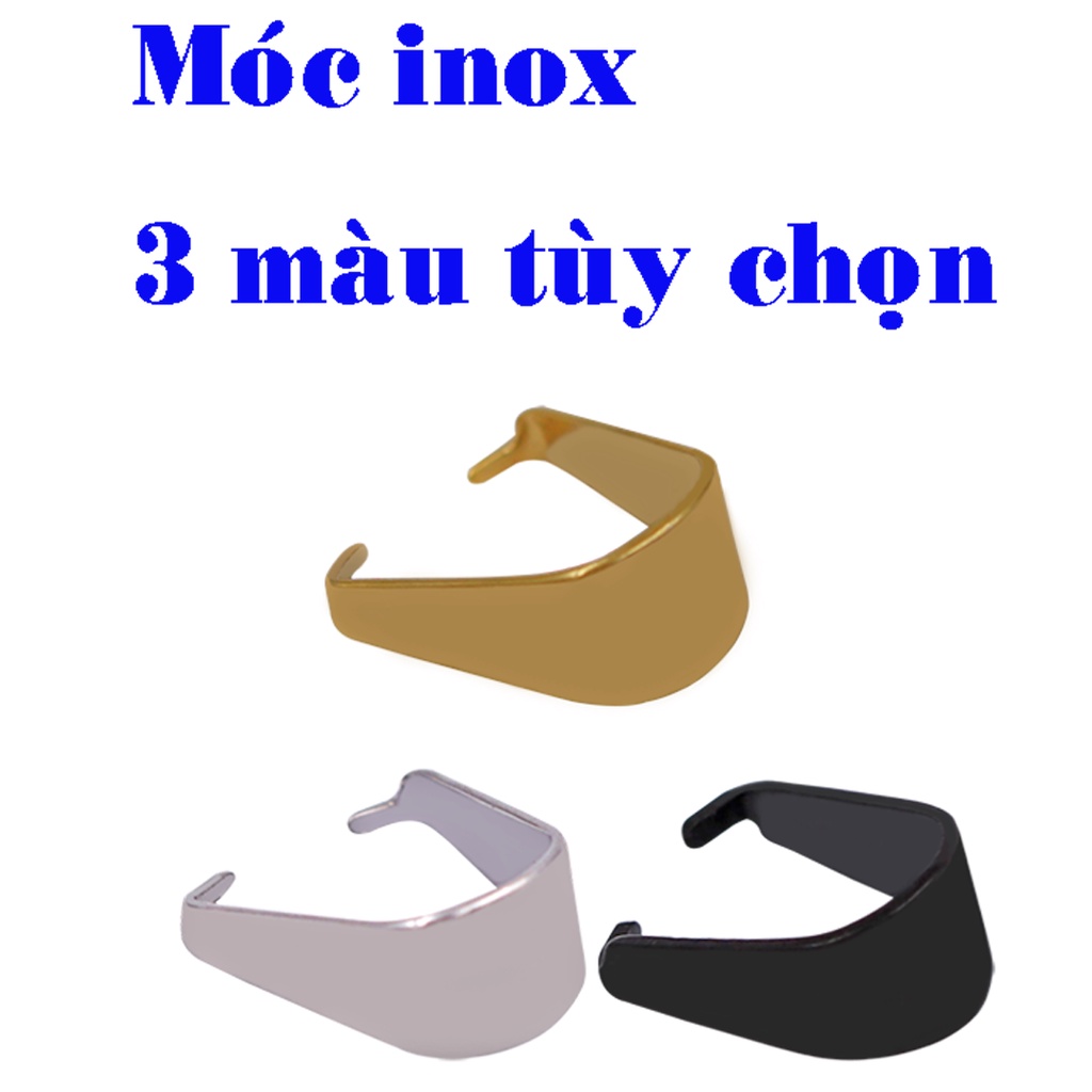Móc mặt dây chuyền - Chất liệu inox 304, không đen, không phai màu - Sản phẩm có 3 màu, 3 size lựa chọn