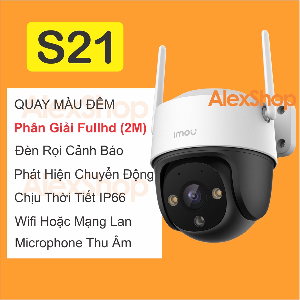 [Chính Hãng] Camera Imou S41 / S21 4M 2M Ngoài trời Thông Minh Xoay 360 Nhỏ Gọn Zoom 3x Xoay 360 Độ