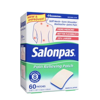 (Hàng Mỹ) Miếng dán salonpas 1 hộp gồm 60 miếng