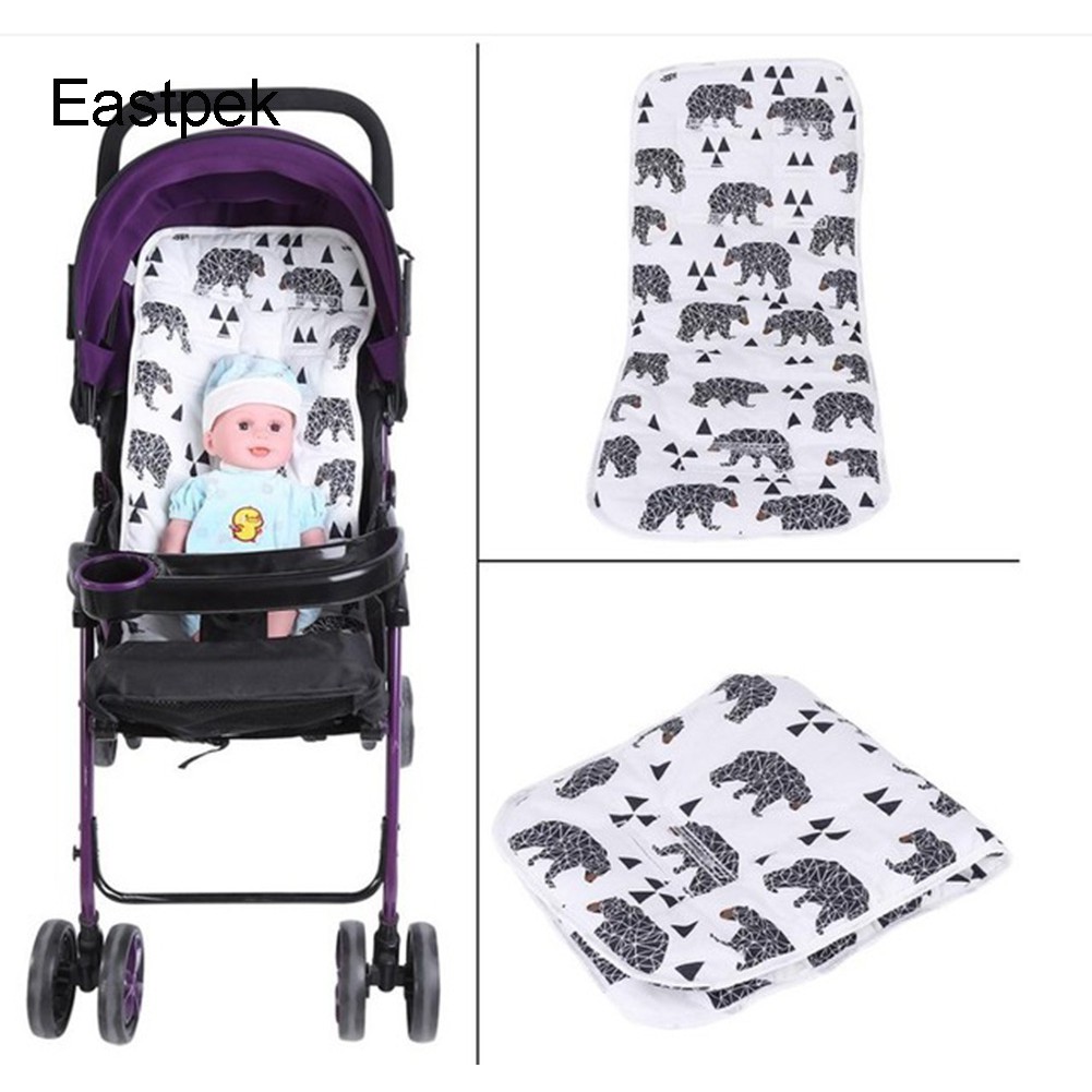 Đệm Lót Xe Đẩy Em Bé Bằng Cotton Có Thể Đảo Ngược