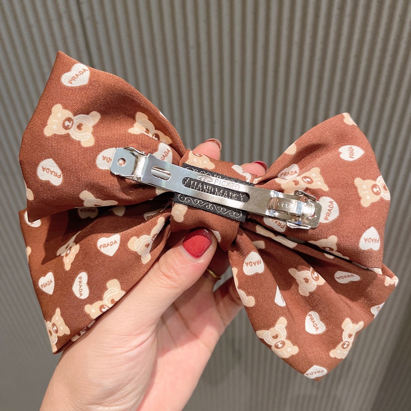 Kẹp tóc hình nơ dễ thương phong cách Hàn Quốc thời trang thu đông cho nữ