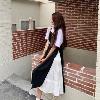 Set áo+ yếm váy ulzzang phong cách Hàn Quốc nữ tính | BigBuy360 - bigbuy360.vn