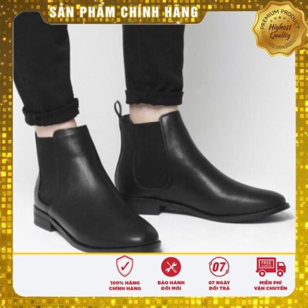 Giày Thời Trang Nam Chelsea Boots Tăng Chiều Cao Cổ Lửng Đẳng Cấp BT28 Cao Cấp