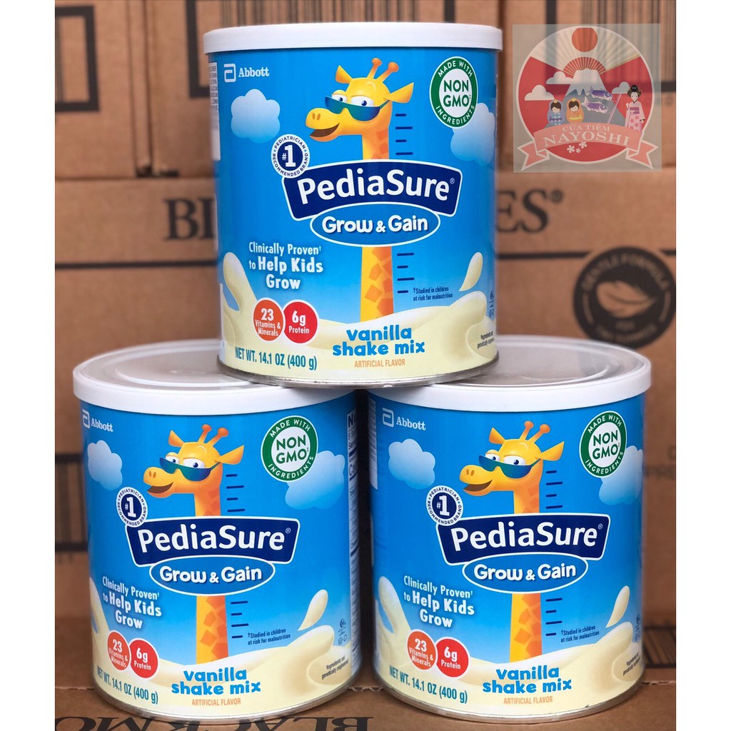 Sữa Bột Pediasure Grow and Gain - Sữa Pediasure Mỹ 400gr cho bé thấp còi, nhẹ cân