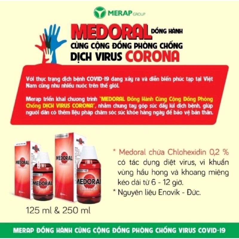 Nước súc miệng Medoral 125ml - 250ml