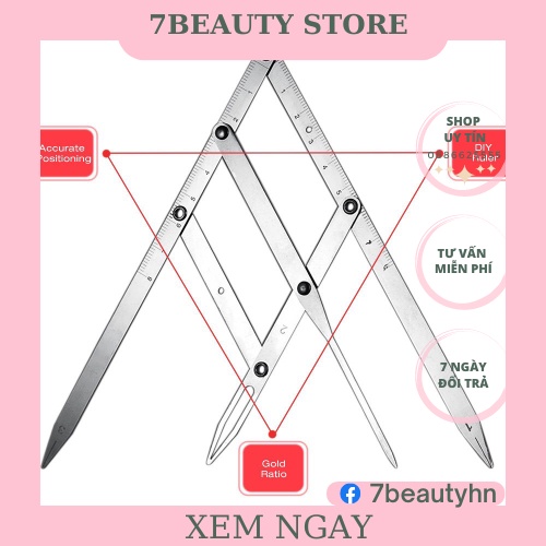 Thước Đo Tỷ Lệ Vàng, Định Hình Kẻ Khuôn, Điêu Khắc Chân Mày