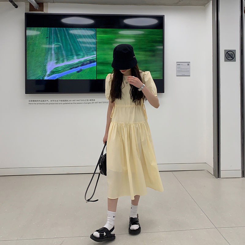 Váy học viện tay phồng ngọt ngào, đáng yêu của phụ nữ mùa hè 2021 mới mang phong cách vintage nhẹ nhàng của phụ nữ "xuất xưởng trong vòng 15 ngày" | BigBuy360 - bigbuy360.vn