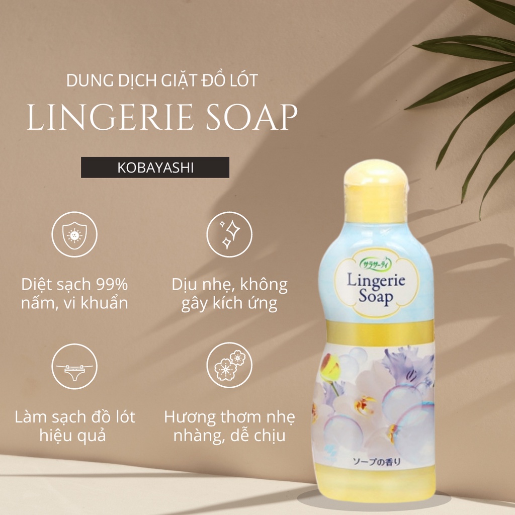 [Hàng Chính Hãng] Nước Giặt Đồ Lót LINGERIE SOAP Nhật Bản 120ml