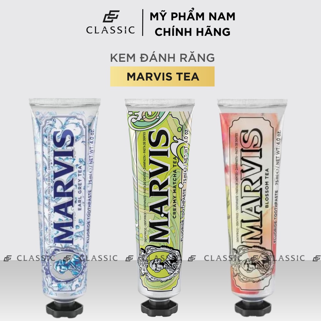 Kem Đánh Răng Marvis Tea Collection - Hương Vị Trà